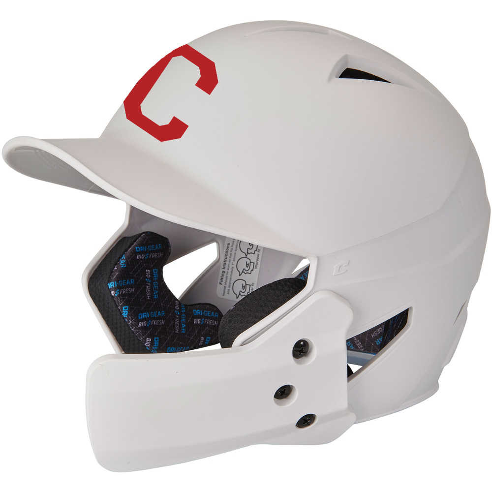 Norfolk Cannons Batting Helmet - White