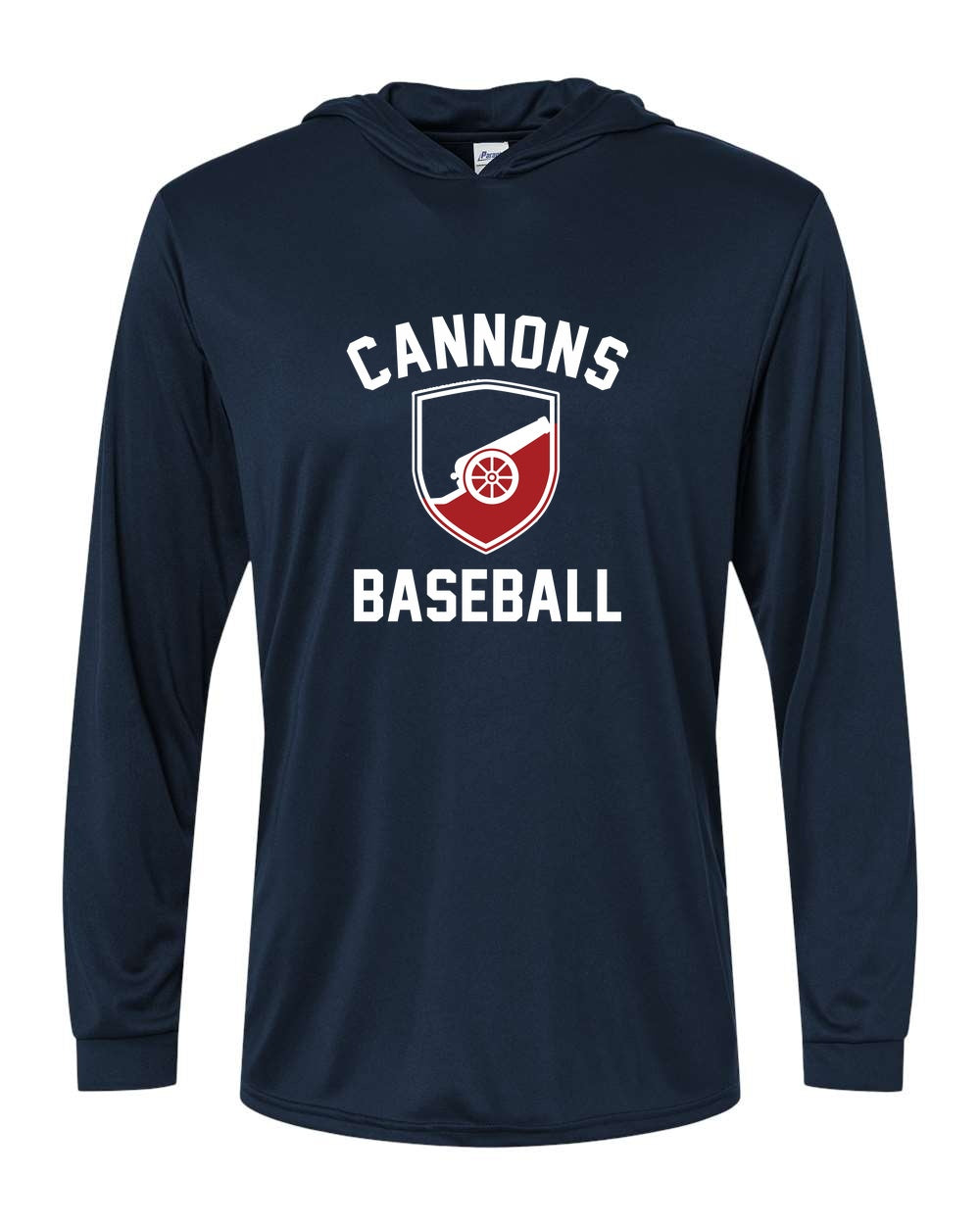 Norfolk Cannons Paragon Unisex Bahama Performance Hooded Long Sleeve T-Shirt