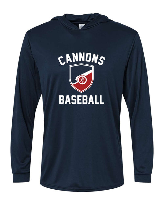 Norfolk Cannons Paragon Unisex Bahama Performance Hooded Long Sleeve T-Shirt