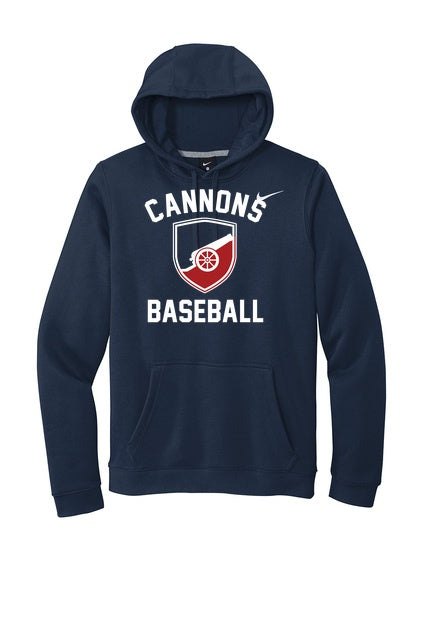 Norfolk Cannons Nike Club Fleece Pullover Hoodie