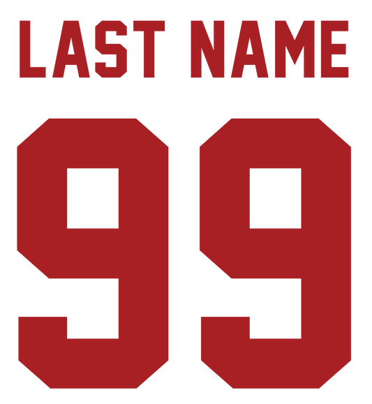 Back Name and Number Customization