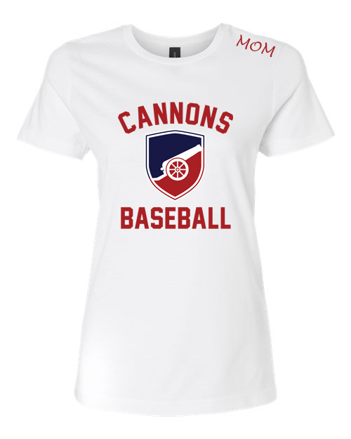Cannons Mom Tee - White Front